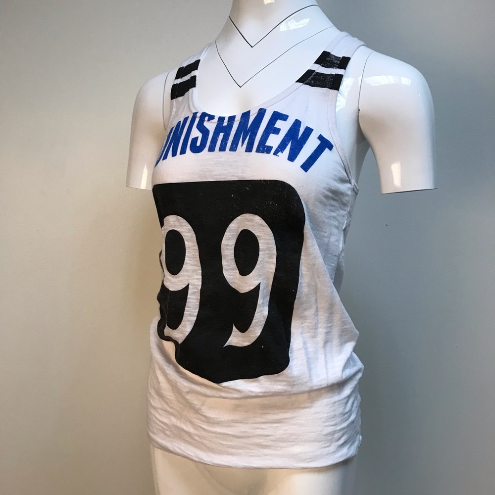 My Workout Punishment 99 white tank top